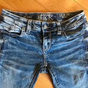 Buckle Black Skinny Jeans